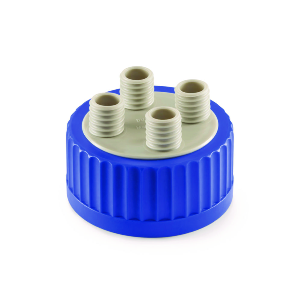Pripojovací systém GLS <sup>80®</sup>, skrutkovací uzáver so štyrmi otvormi (GL 18), PP/EPDM