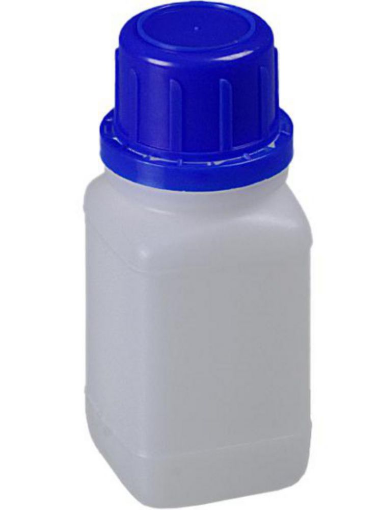 Štvorcové fľaše s úzkym hrdlom, HDPE, so skrutkovacím uzáverom