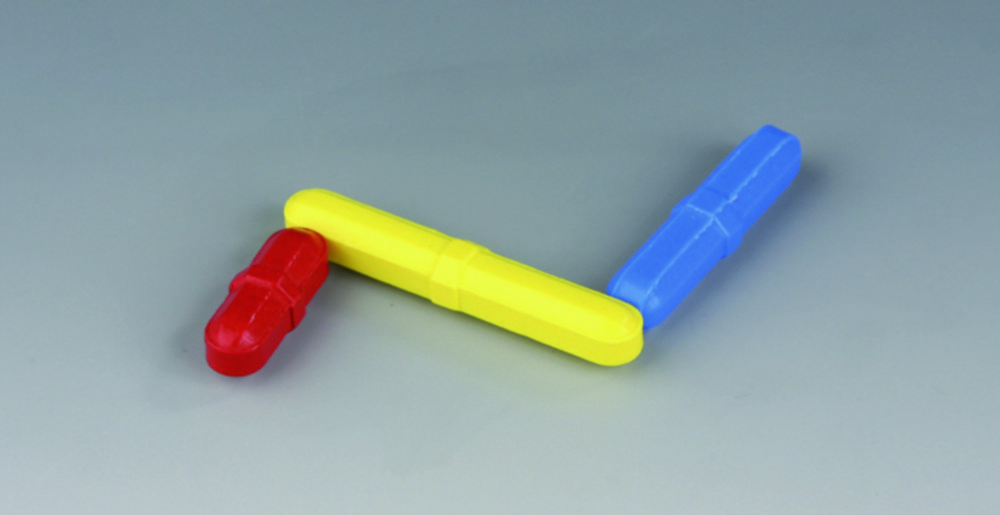 Magnetické miešacie tyče, valcové, farebné, PTFE
