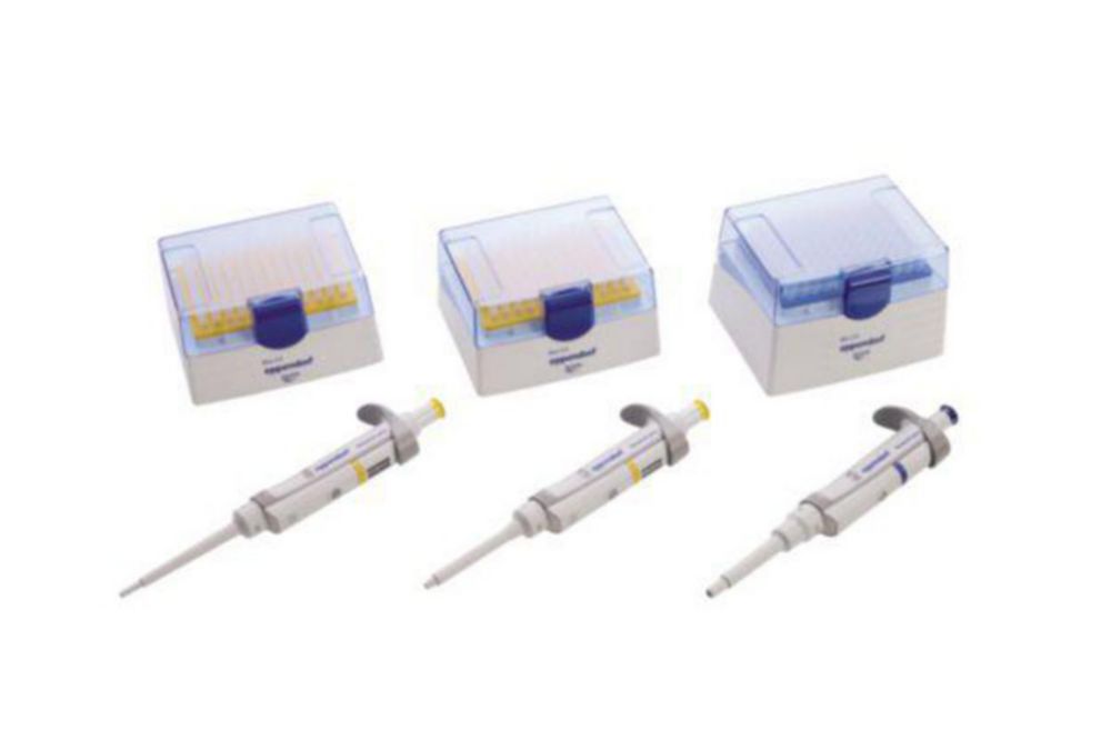 Jednokanálové mikrolitrové pipety Eppendorf Research plus 3-Packs (všeobecný laboratórny produkt), variabilné