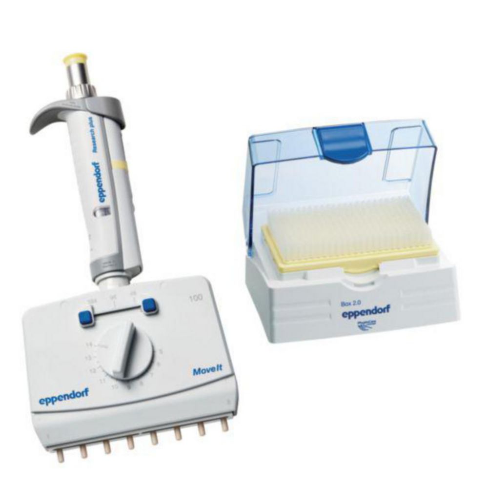 Viackanálové pipety Eppendorf <sup>Research®</sup> plus Move <sup>It®</sup>