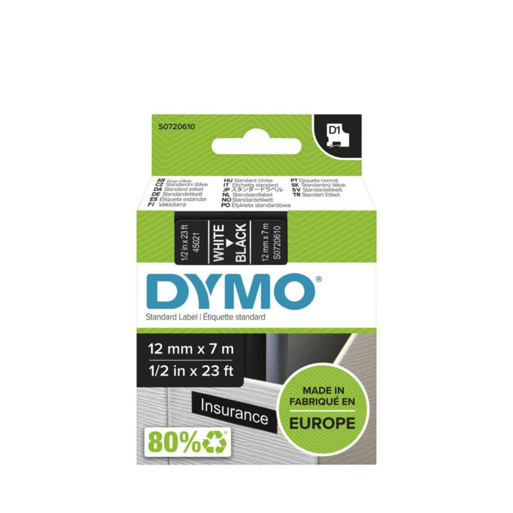 D1 Pásky na štítky pre tlačiarne štítkov <sup>DYMO®</sup> 