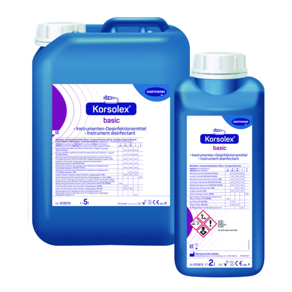 Dezinfekčný prostriedok na nástroje Korsolex® basic