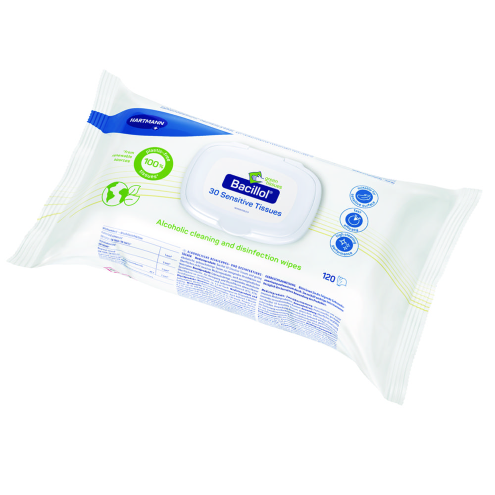 Dezinfekčné obrúsky Bacillol® 30 Sensitive, zelené obrúsky
