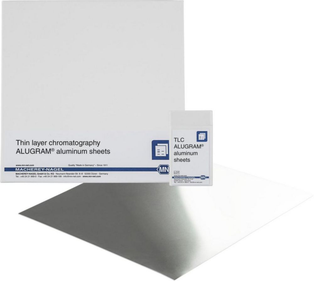 RP-18 W/UV254 oktadecylom modifikované nanokremičitanové vrstvy na HPTLC