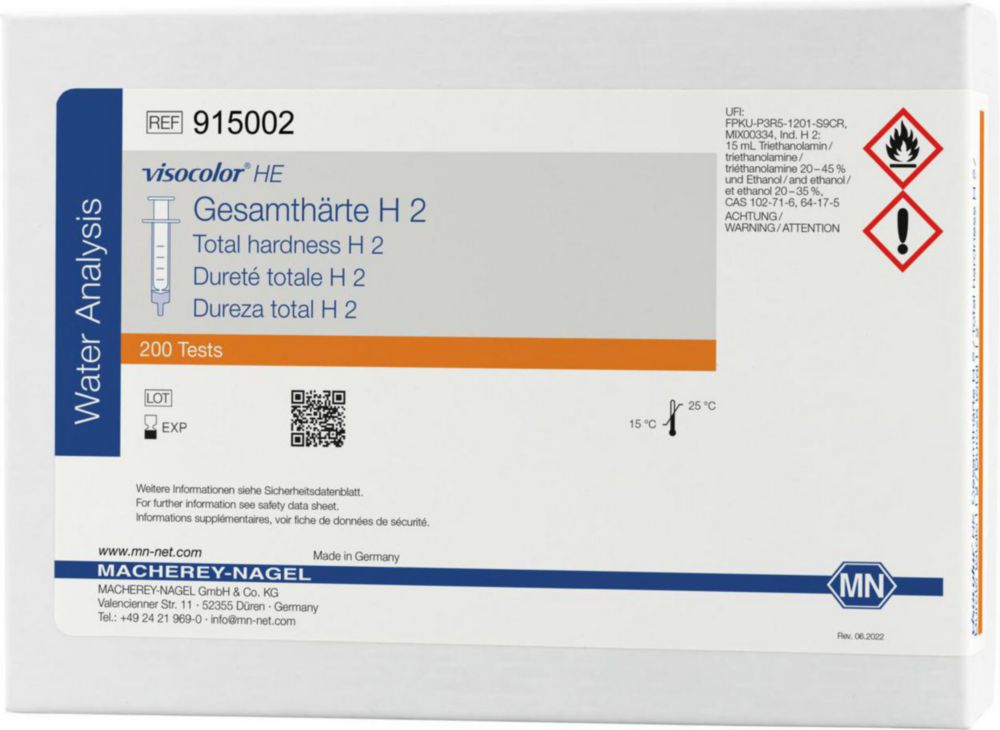 Testovacie súpravy <i><sup>VISOCOLOR®HE</sup> na </i>analýzu vody