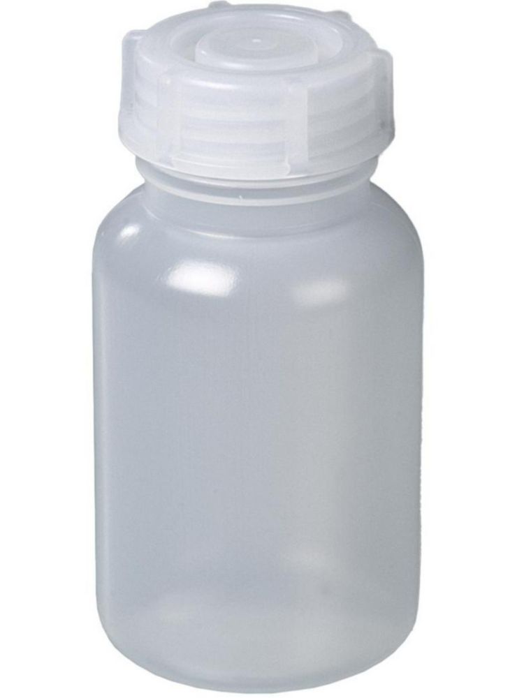 Fľaša so širokým hrdlom, LDPE, priehľadná