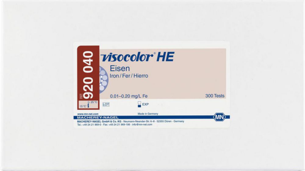 Testovacie súpravy <i><sup>VISOCOLOR®HE</sup> na </i>analýzu vody