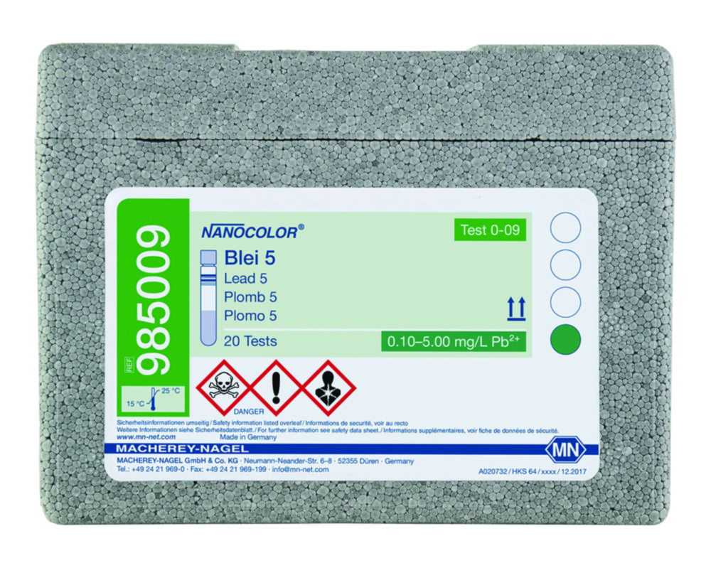 Testy rúrok <sup>NANOCOLOR® </sup>Lead