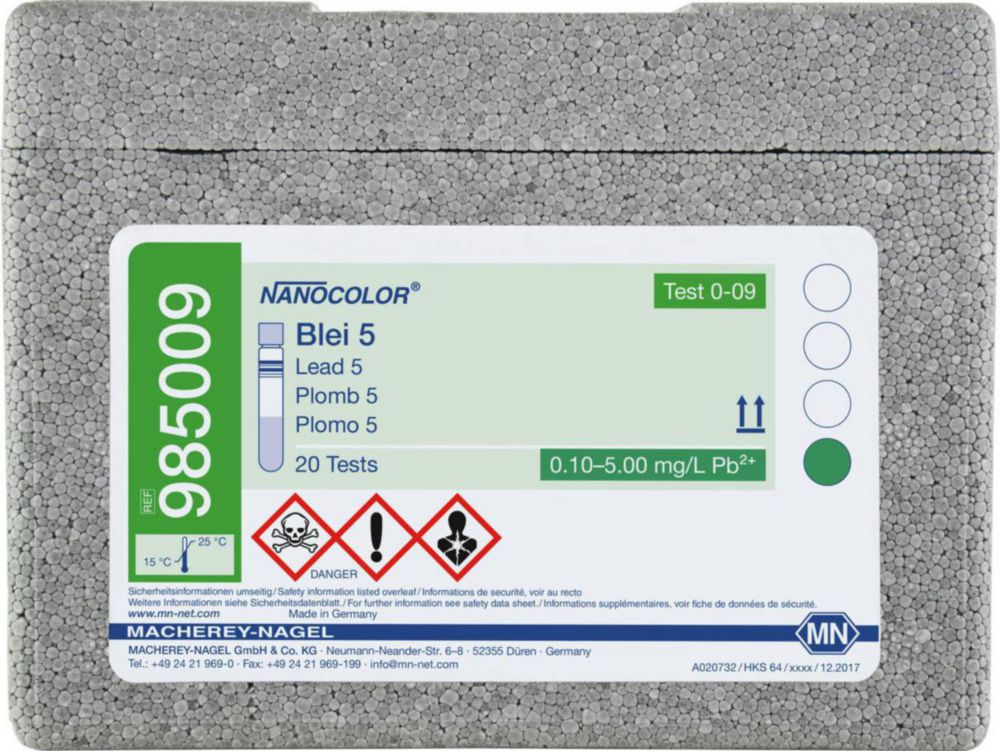 Testy rúrok <sup>NANOCOLOR® </sup>Lead