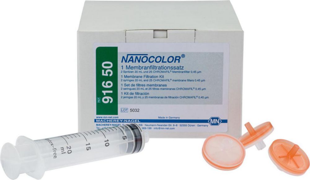 Príslušenstvo NANOCOLOR<sup>®</sup>, sada na prípravu vzoriek CHROMAFIL<sup>®</sup>, PET