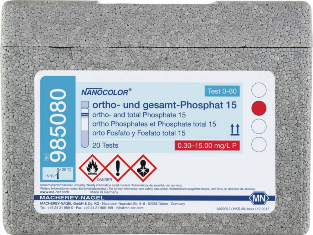 Skúmavky <sup>NANOCOLOR® </sup>na orto- a celkový fosfát