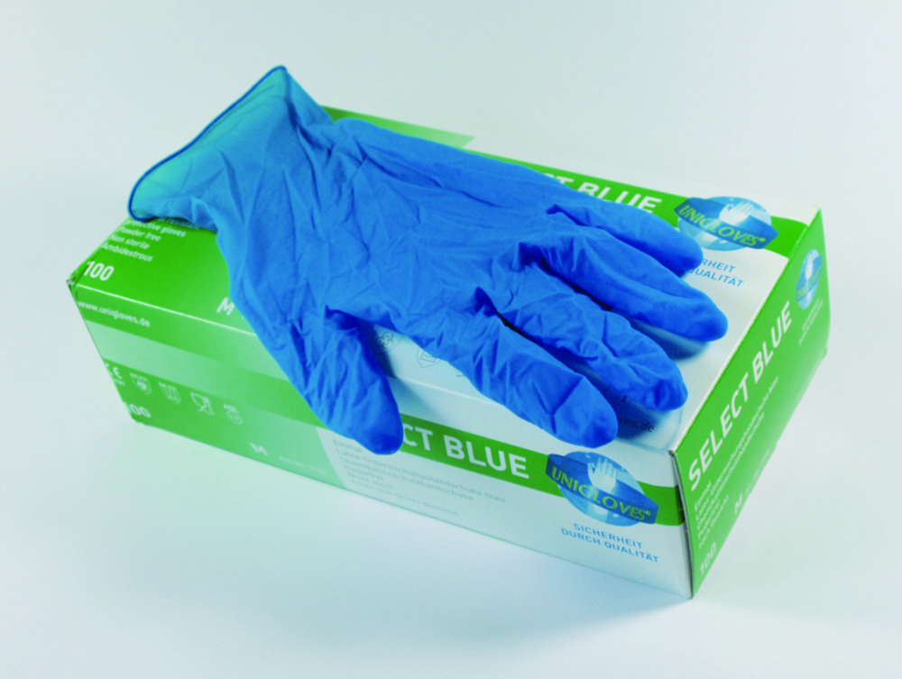 Jednorazové rukavice Select Blue, latexové