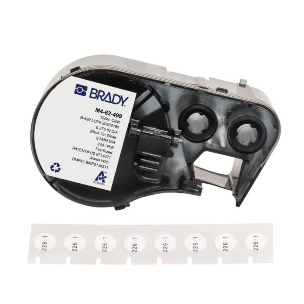 Etikety pre tlačiareň štítkov M510, nylonová tkanina B-499, bodové