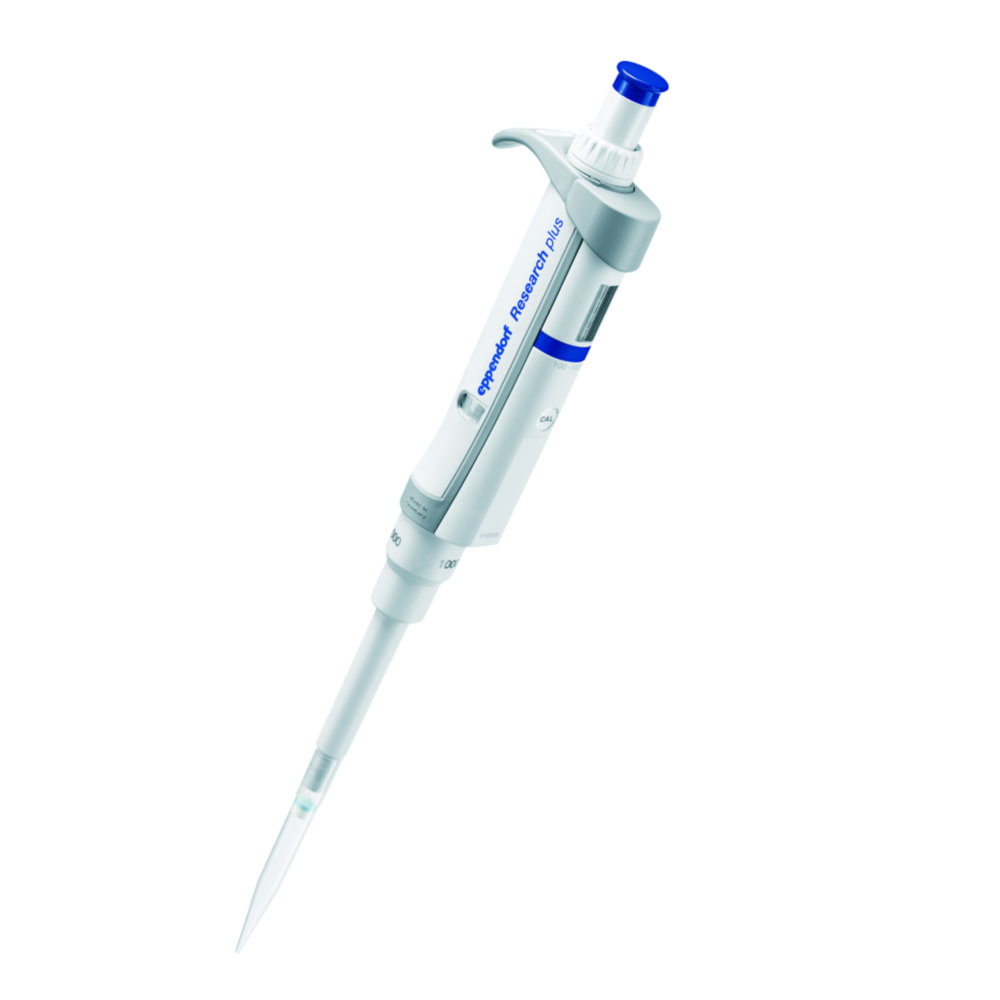 Jednokanálové mikrolitrové pipety Eppendorf <sup>Research®</sup> plus (všeobecný laboratórny produkt), variabilné