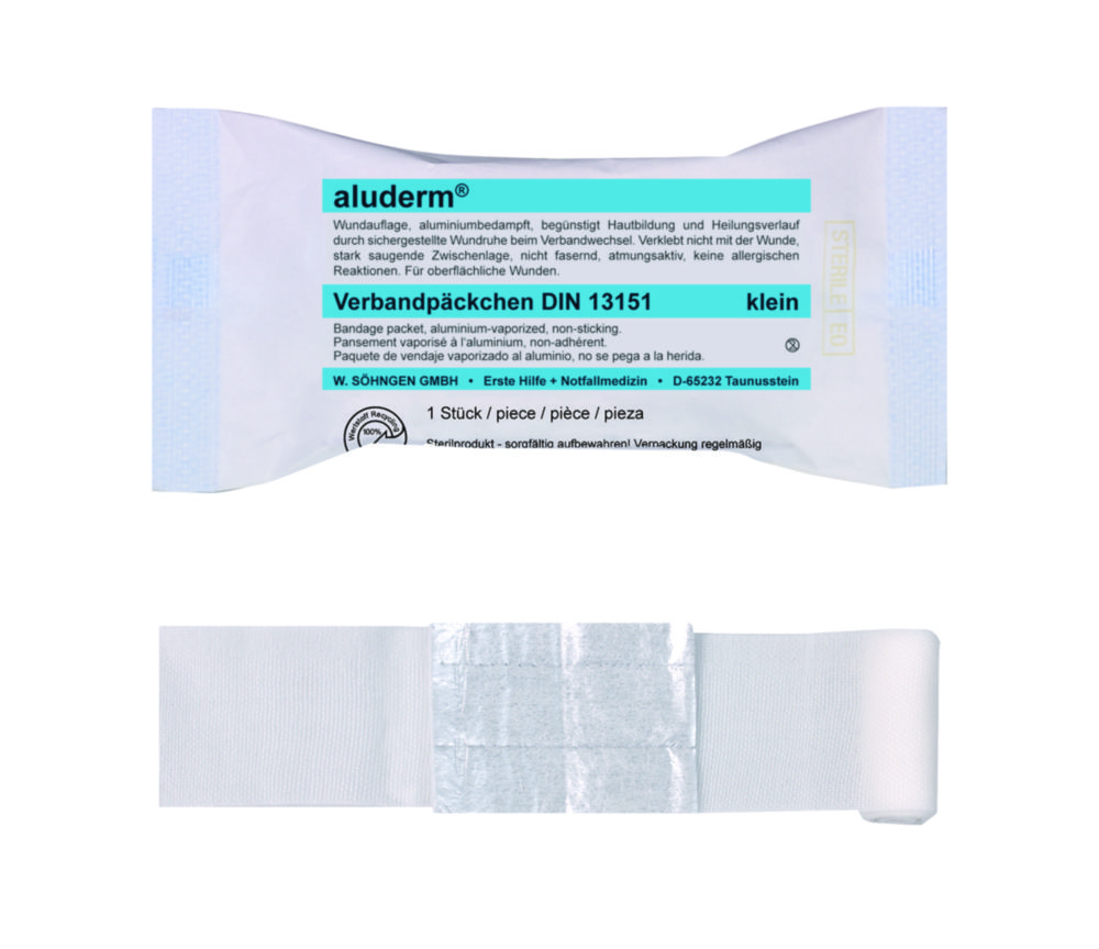 Obväzy <sup>aluderm®</sup> DIN, sterilné