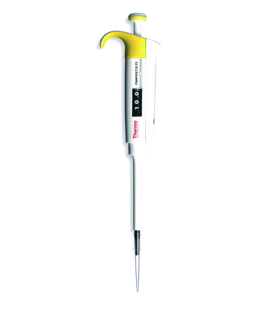 Jednotlivé mikrolitrové pipety Chanel Finnpipette™ F3, variabilné
