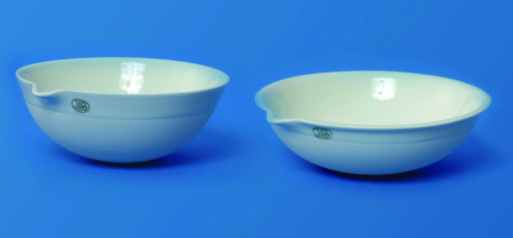 LLG-odparovací riad s okrúhlym dnom, porcelán, stredný tvar