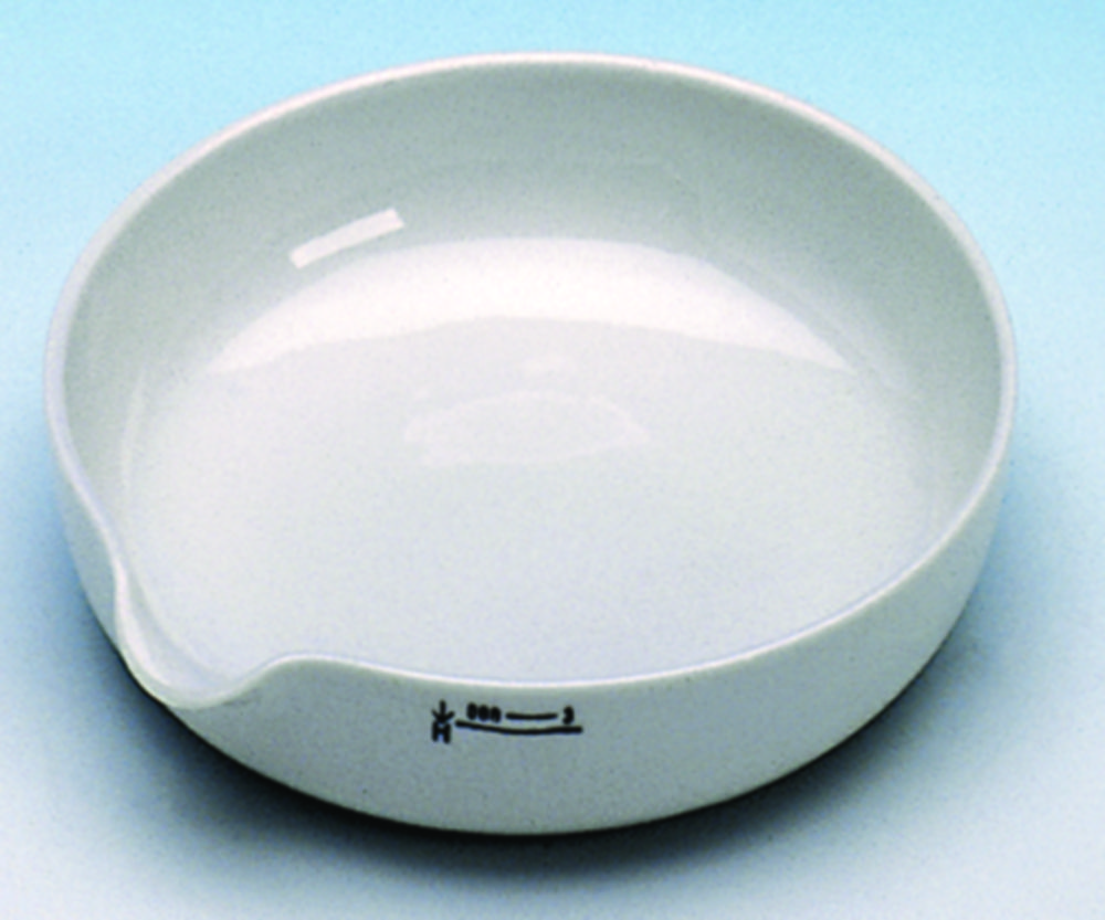 Odparovacie misky, porcelánové, plytké