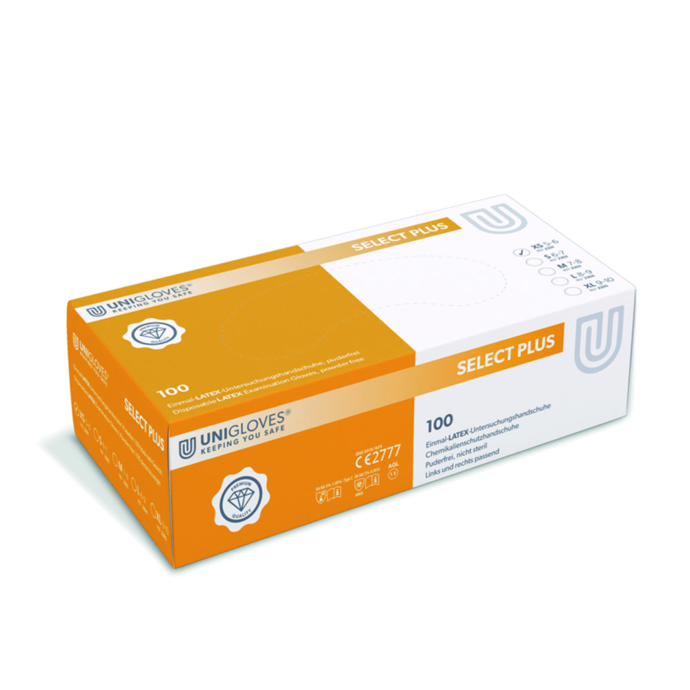 Jednorazové rukavice Select Plus, latexové