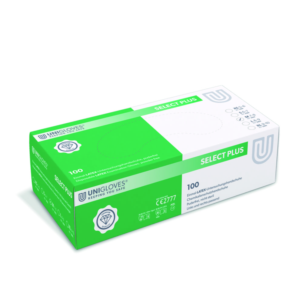 Jednorazové rukavice Select Plus, latexové