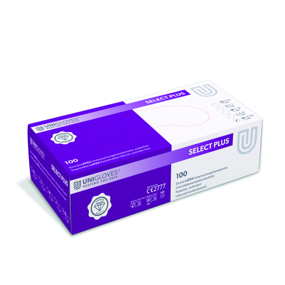 Jednorazové rukavice Select Plus, latexové