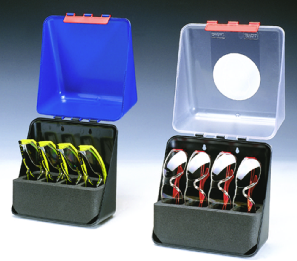 Bezpečnostné vybavenie Úložné boxy SecuBox Mini/Midi/Maxi, Ochrana očí s vložkou pre ochranné okuliare