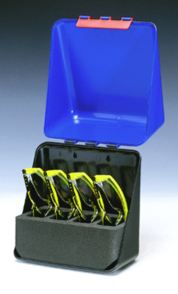 Bezpečnostné vybavenie Úložné boxy SecuBox Mini/Midi/Maxi, Ochrana očí s vložkou pre ochranné okuliare