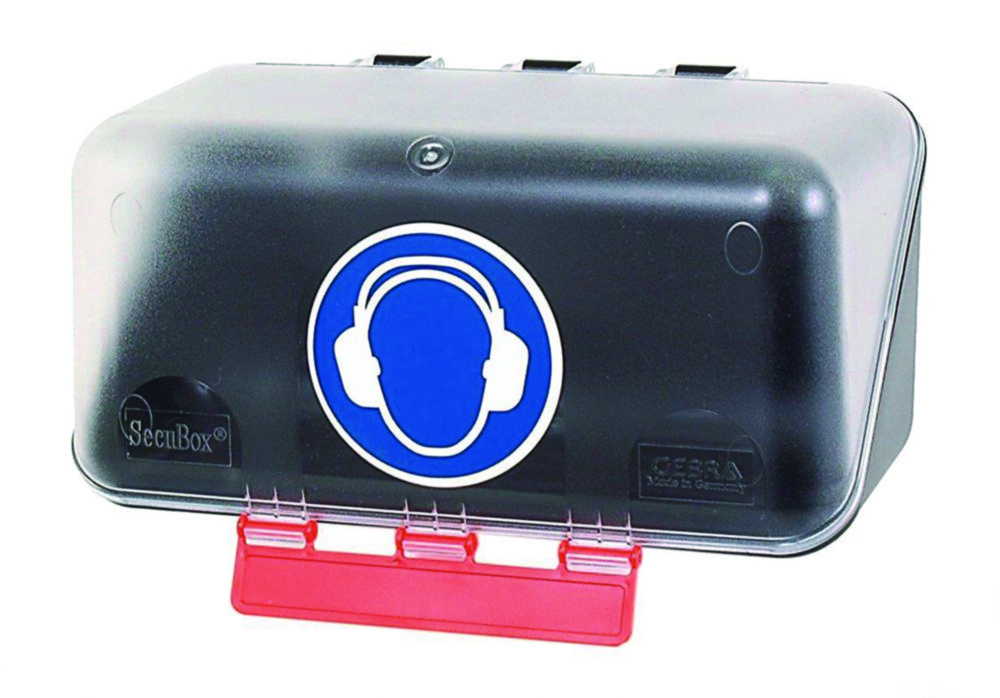 Bezpečnostné vybavenie Úložné boxy SecuBox Mini/Midi/Maxi, Ochrana sluchu