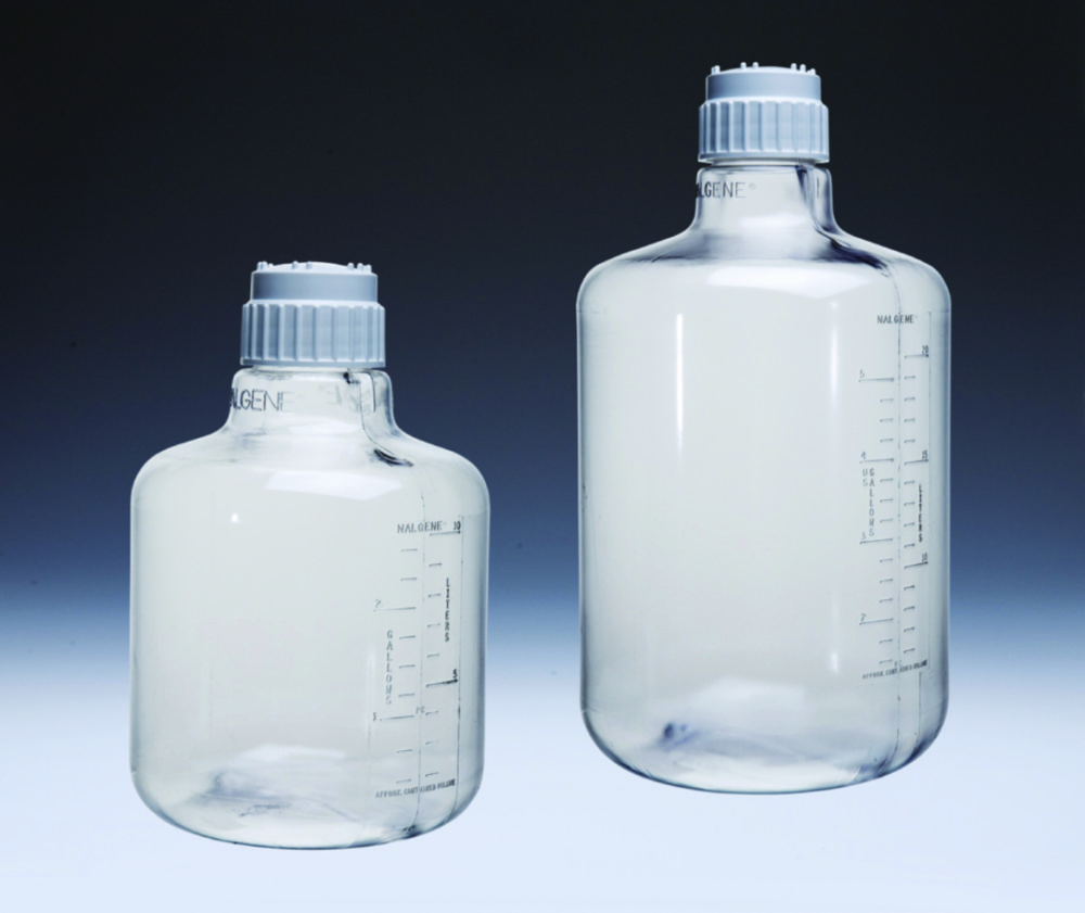 Odsávacia fľaša s úzkym hrdlom Nalgene™, číra, PC so skrutkovacím uzáverom, PP