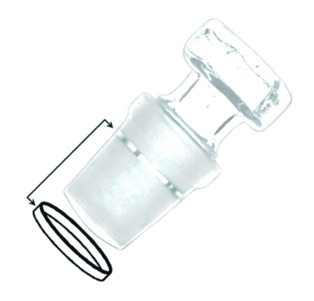 Teflónové tesniace krúžky pre spojený sklenený riad