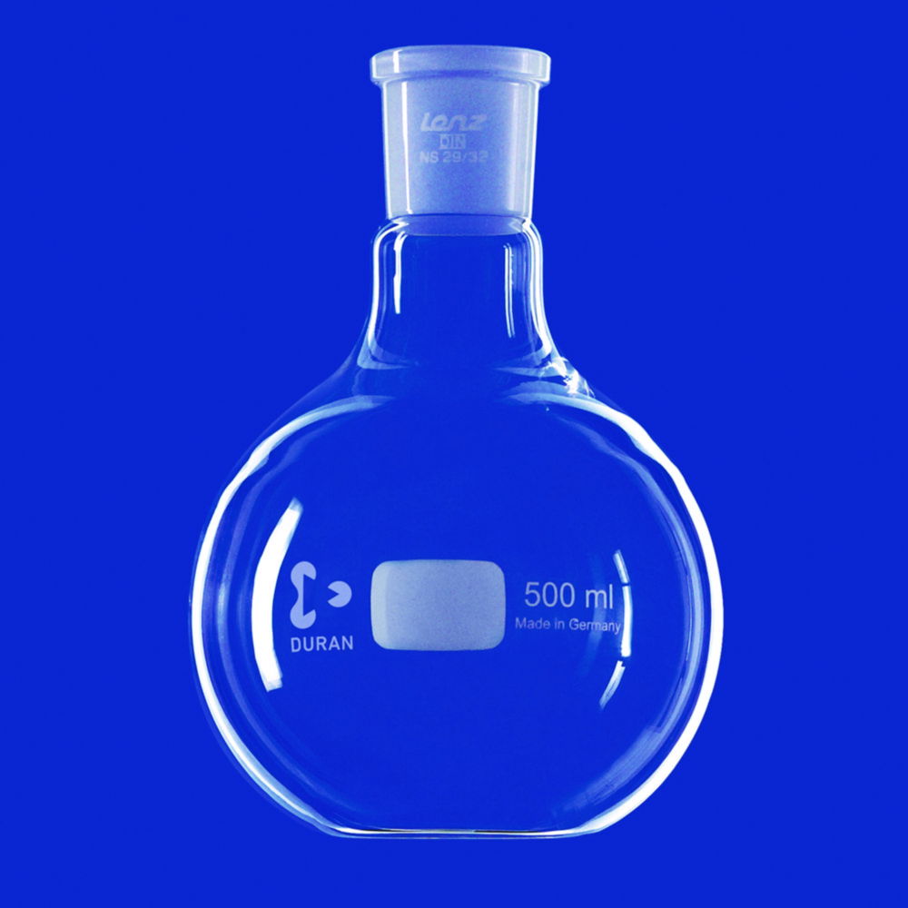 Baňky s plochým dnom a kužeľovým brúseným spojom, <sup>DURAN®</sup>
