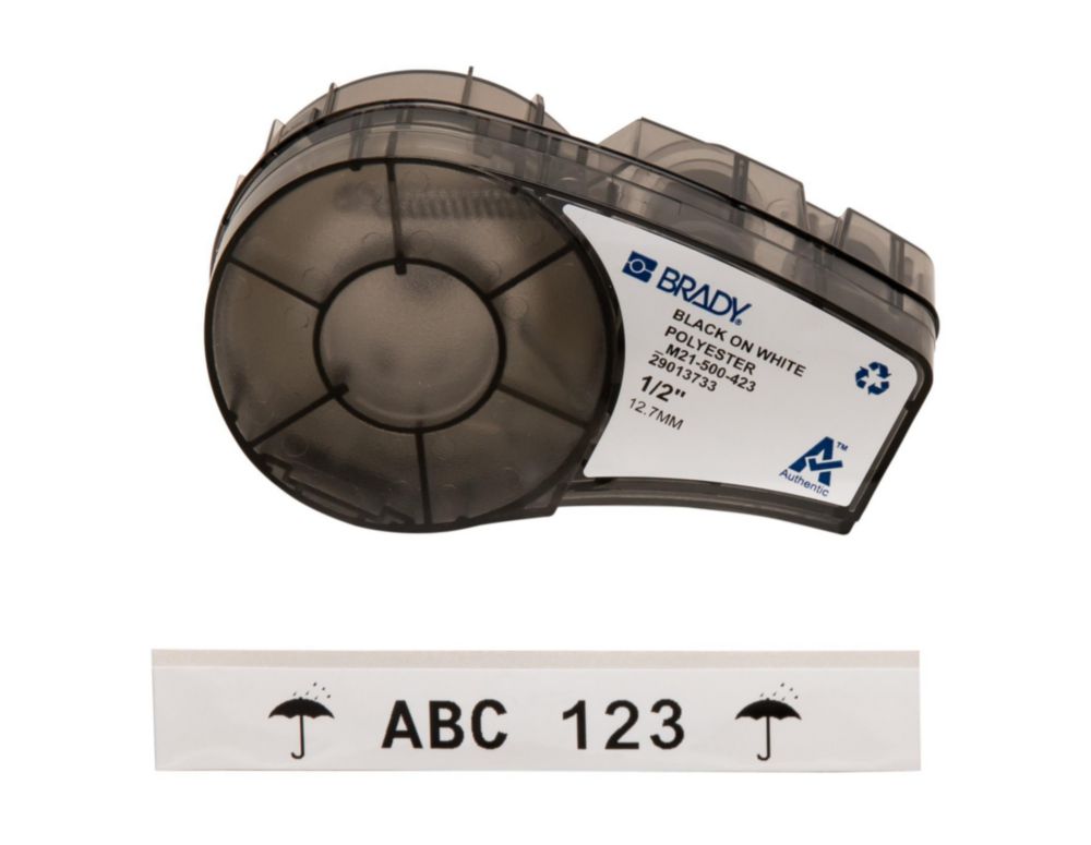 Polyester label tape for label printer M210/M210-LAB