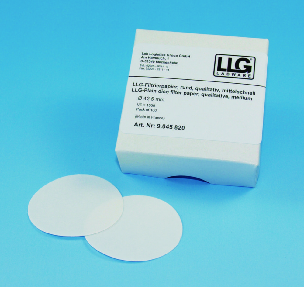 LLG-Filter papiere, kvalitatívne, kruhy, pomalé
