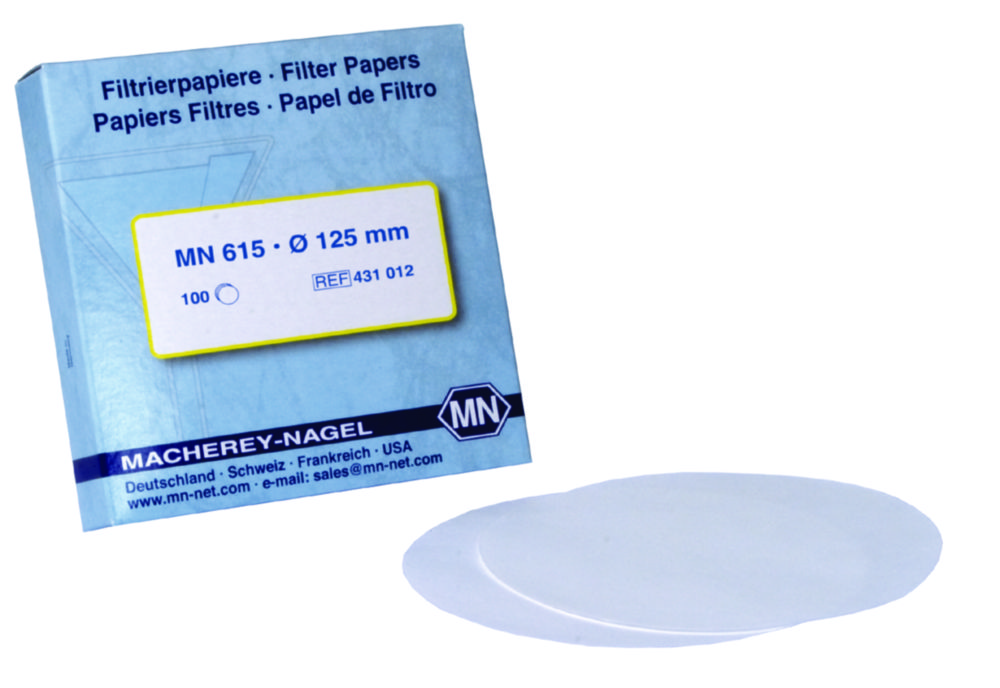 Filtračný papier, kvalitatívny, typ MN 615, kruhy