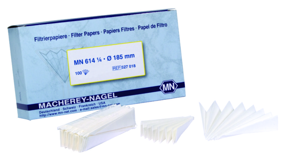 Filtračný papier, kvalitatívny, typ MN 614 1/4, skladané filtre