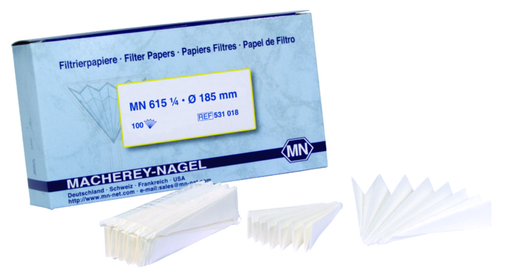 Filtračný papier, kvalitatívny, typ MN 615 1/4, filtračné krúžky