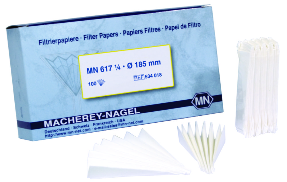 Filtračný papier MN 617 1/4, kvalitatívny, skladaný filter
