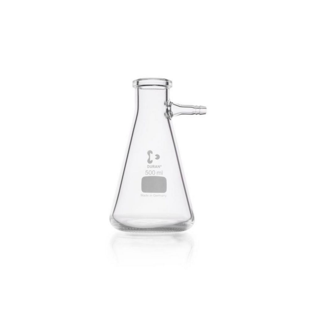 Filtračná banka <sup>DURAN®</sup> s prípojkou na sklenenú hadicu, tvar Erlenmeyer