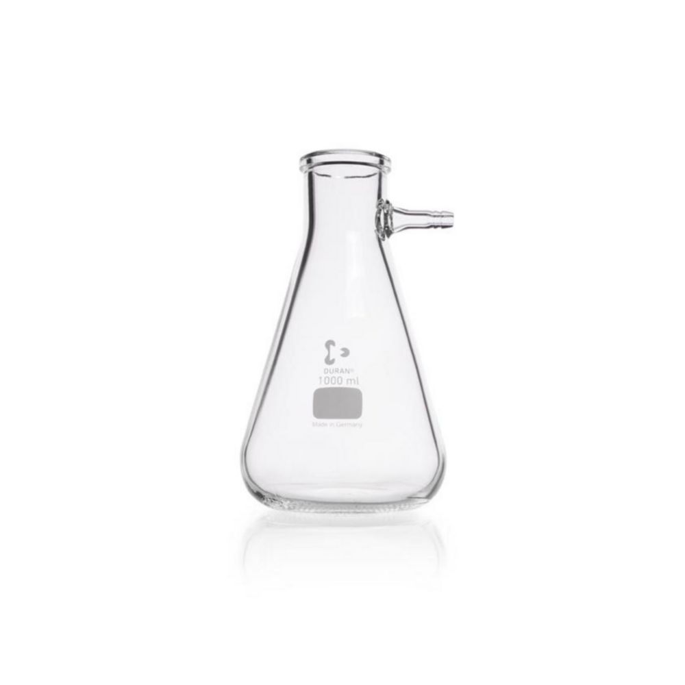 Filtračná banka <sup>DURAN®</sup> s prípojkou na sklenenú hadicu, tvar Erlenmeyer