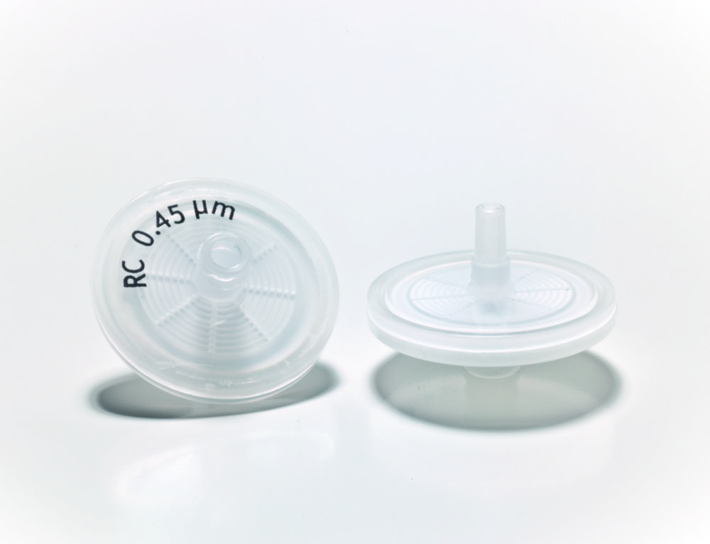Filtre LLG-Syringe RC, Regenerovaná celulóza