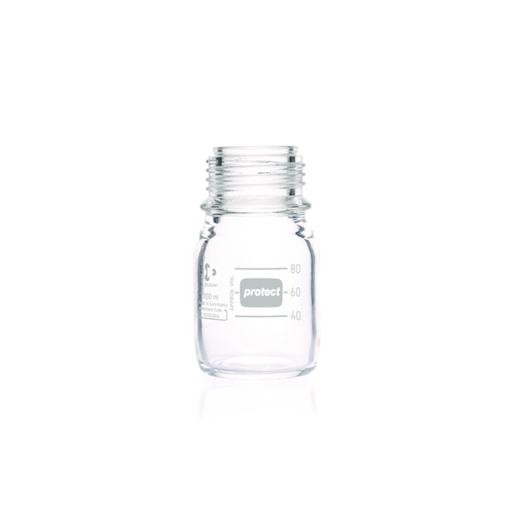 Laboratórne fľaše Protect <sup>DURAN®</sup>, so sledovacím kódom