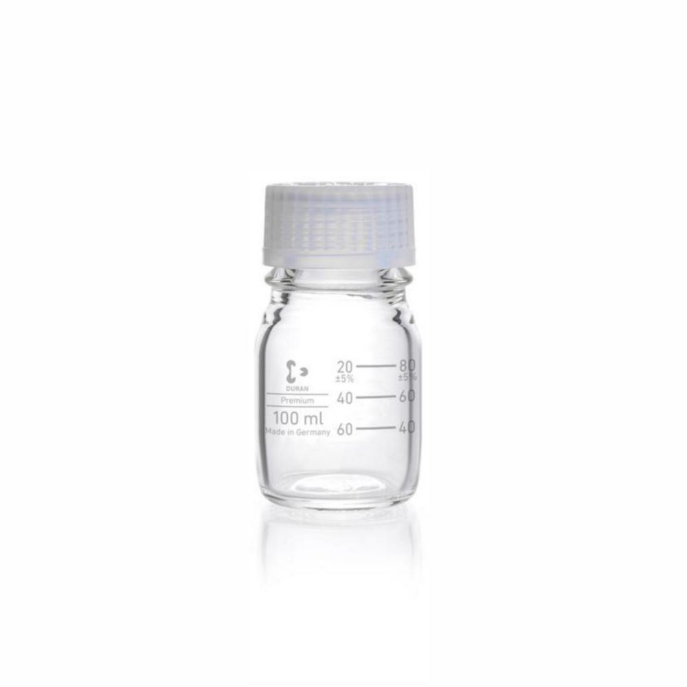 Laboratórne fľaše Premium, <sup>DURAN®</sup>, so sledovacím kódom