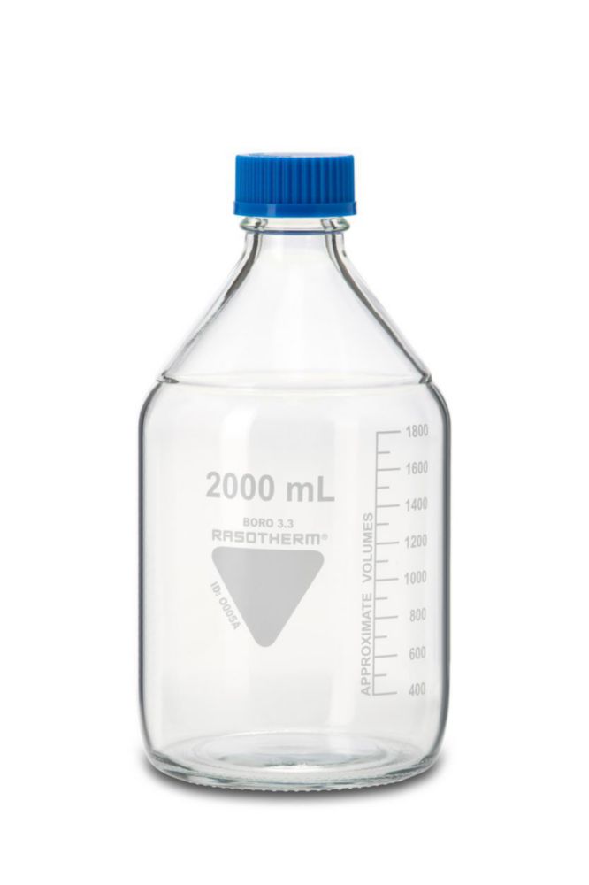 Laboratórne fľaše, borosilikátové sklo 3.3, GL45
