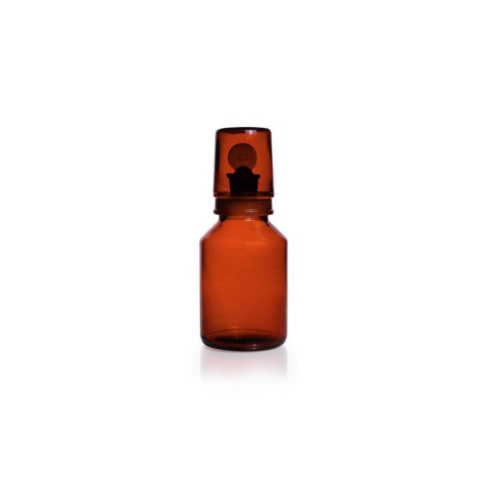 Acid cap bottles, DURAN<sup>®</sup>, amber glass