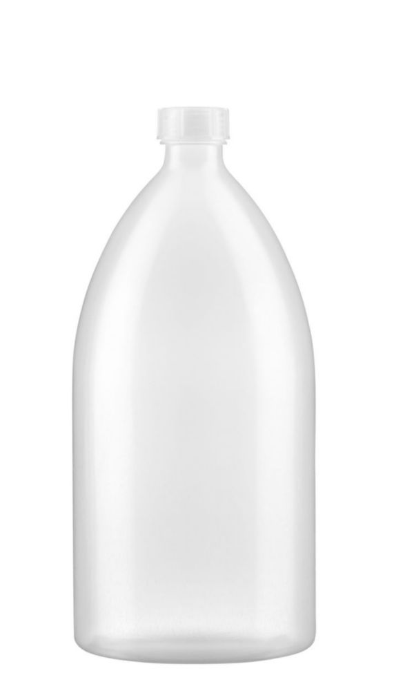 Fľaše s úzkym hrdlom, séria 301, LDPE, so šróbovacím uzáverom