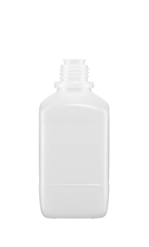 Štvorcové fľaše bez uzáveru, HDPE, séria 310