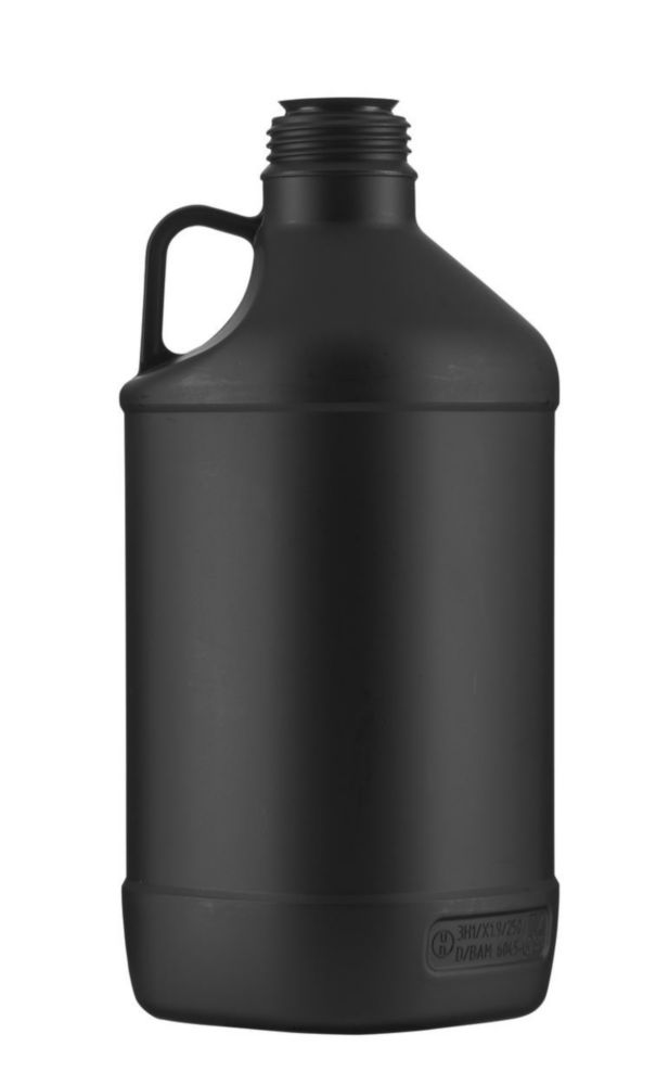 Fľaše na činidlá s úzkym hrdlom bez uzáveru, séria 308/310, HDPE, schválené UN, čierne
