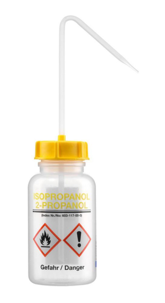 Bezpečnostné fľaše na umývanie, široké hrdlo, séria 303, LDPE