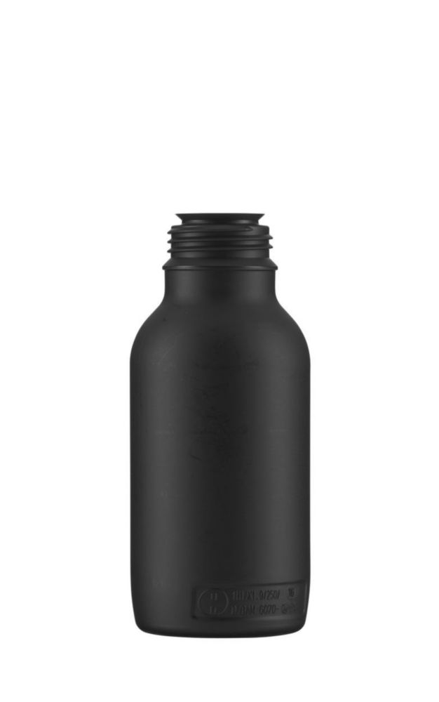 Fľaše na činidlá s úzkym hrdlom bez uzáveru, séria 308/310, HDPE, schválené UN, čierne